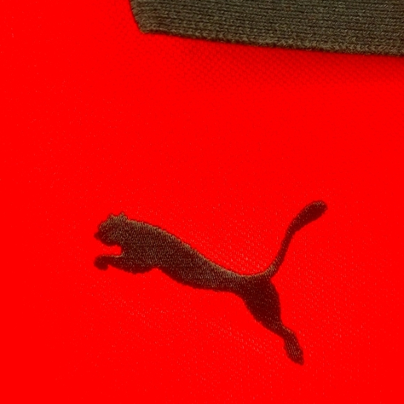 PUMA AC Milan 1899 Red Polo Shirt Size L EUC - Picture 5 of 8